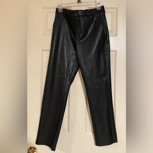 Zara Faux Leather Black Leggings NWT